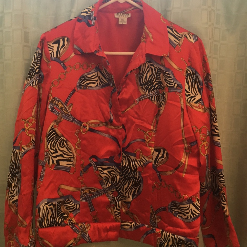 Allison Taylor Crimson Red Super Smooth Blazer